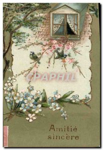 Old Postcard Fantasy Flowers