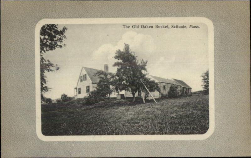 Scituate MA The Old Oaken Bucket c1910 Postcard