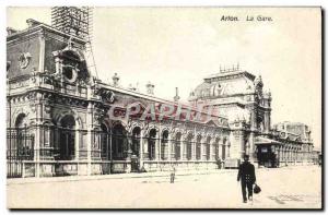 Old Postcard Arlon Train