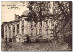 Old Postcard Prefecture Besancon Facade lake