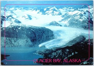 VINTAGE POSTCARD CONTINENTAL SIZE PACKED SNOW AND ICE AT GLACIER BAY NATL PARK