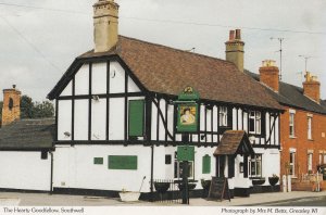 The Hearty Goodfellow Pub Southwell Nottingham Postcard