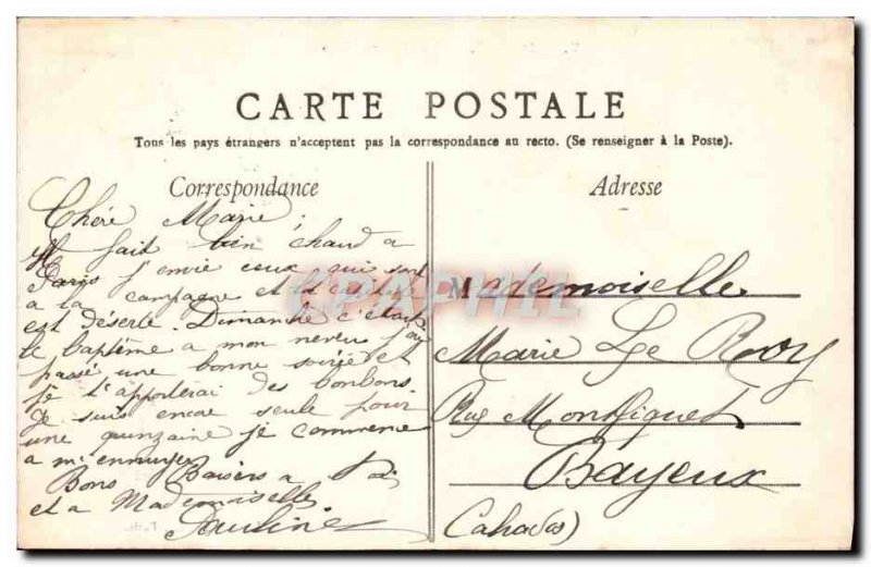 Old Postcard Paris Trocadero