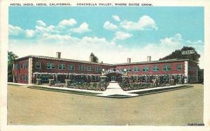 1920s Coachella Indio California Hotel roadside Montgomery postcard 3181