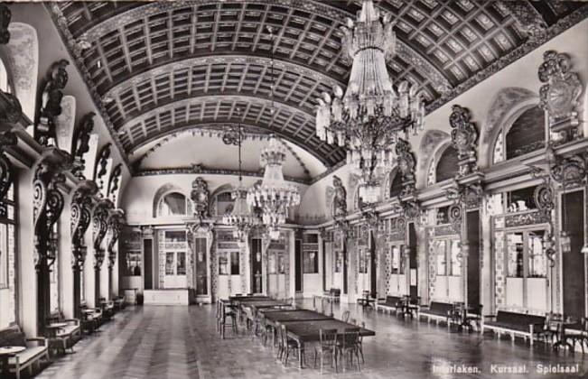 Switzerland Interlaken Kursaal Spielsaal 1948 Photo