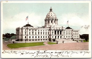 1905 State Capitol Saint Paul Minnesota MN Street Avenue Roadway Posted Postcard