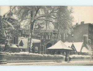 Unused Pre-Chrome LITTLE CHURCH IN WINTER New York City NY L4636