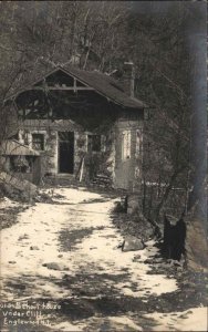 Englewood New Jersey NJ Old School House c1910 Real Photo Postcard