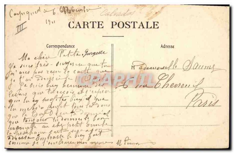 Postcard Old Hotel Dieu Caen Porte d & # & # 39entree receipt of sick 39un Re...
