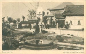 Chicago Century of Progress Japanese Garden & Pavilion B&W Postcard Unused