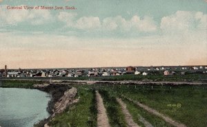 Postcard General View Moose Jaw Canada