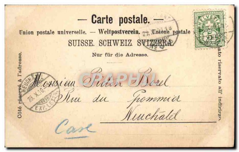 Old Postcard Baden Hotel