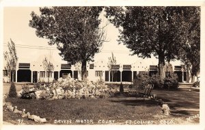 H94/ Fort Collins Colorado RPPC Postcard c1930 Davey's Motor Court 212