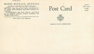 Postcard New Buffalo Hotel 1920s roadside 23-232