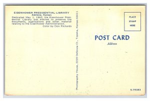 Eisenhower Presidential Library Abilene Kansas Postcard