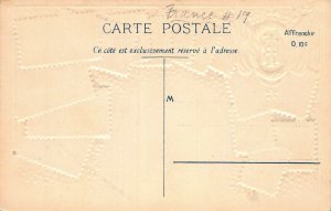 France Stamps on Early Embossed Postcard, Unused, Published by Ottmar Zieher