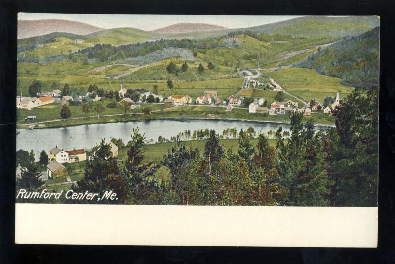 Rumford, Maine/ME Postcard, Rumford Center, Aerial View United States