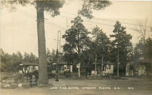 Postcard RPPC 1920s New Hampshire Concord Plains Lone Pines Camp 23-13699