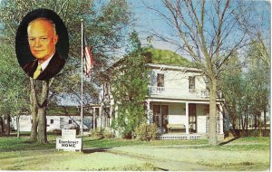 Boyhood Home of President Eisenhower Abilene Kansas Mailed 1957