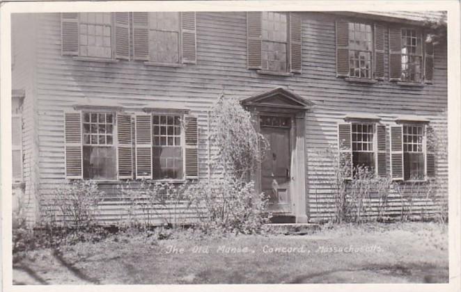 Massachusetts Concord The Old Manse Real Photo