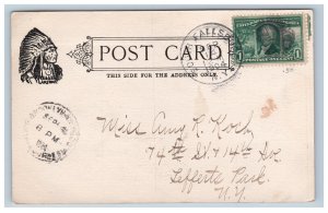 1904 Toll Gate South Fallsburg NY Postcard Undivided EF Branning 