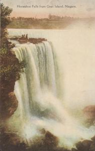 Horeshoe Falls from Goat Island - Niagara Falls, New York - pm 1936 - DB