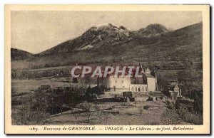 Old Postcard Environs de Grenoble Uriage Le Chateau Fond Belledonne