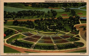Vtg 1930s Amphitheatre Lincoln Park Oklahoma City Oklahoma OK Postcard