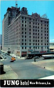 NEW ORLEANS, LA Louisiana    JUNG  HOTEL   Street Scene   c1950s   Postcard