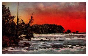 Vintage Postcard TAmerican Rapids at Sunset, Niagra