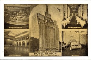 Hotel Edison New York Ny 46Th 47Th Broadway Chamber Dining Room Ball Postcard