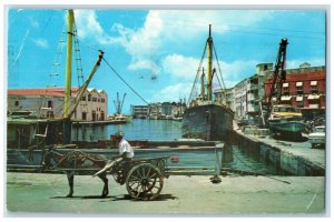 c1960's Bridgetown Careenage (Old Docks) Barbados West Indies Postcard