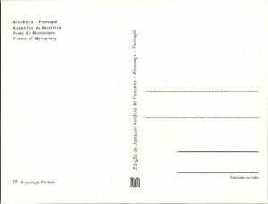 Multi-View Monastery inAlcobaça Portugal Continental Postcard
