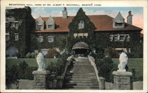 Bristol Connecticut CT Brightwood Hall 1900s-10s Postcard