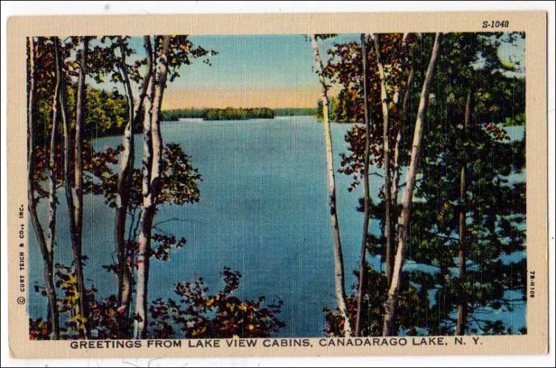 View from Lake View Cabins, Canadarago Lake NY