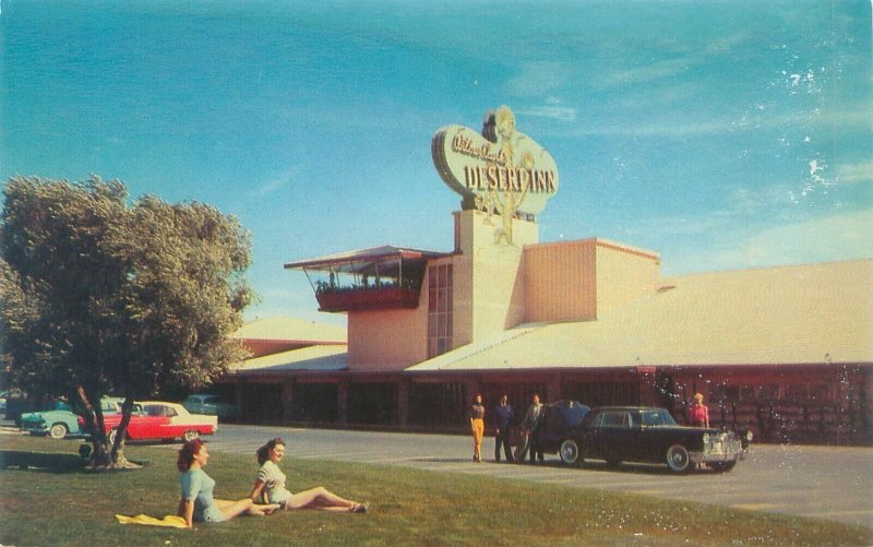 Las Vegas Nevada Wilbur Clark's Desert Inn Postcard, Old Cars, Young Women