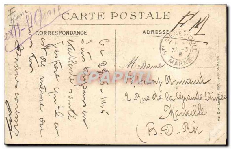 Old Postcard Bank Sainte Menehould City Hotel and Caisse d & # 39Epargne