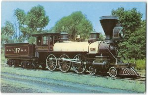 Thatcher Perkins Original 1863 Baltimore & Ohio Railroad Train Vintage Postcard