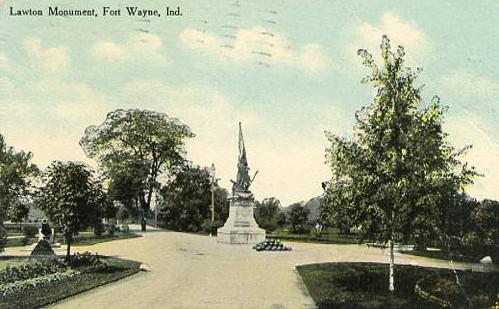 IN - Fort Wayne. Lawton Monument