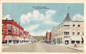 Medford Oregon East Main Street Antique Postcard J61957