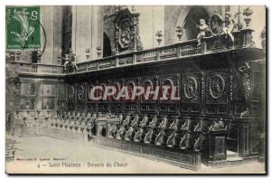 Old Postcard Saint Maximin Woodwork of cheur