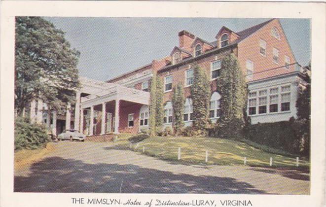 Virginia Luray The Mimslyn Hotel 1953