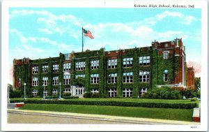 1920s Kokomo High School Kokomo Indiana Postcard