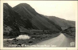 LITTLE SALMON RIVER ID Us Highway 95 Old REAL PHOTO RPPC Postcard