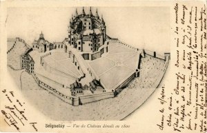 CPA Seignelay - Vue du Chateau Demoli en 1800 FRANCE (960846)