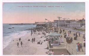 Third Avenue Beach Asbury Park New Jersey 1910c postcard