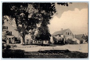 c1940s Entrance Buildings White Turkey Inn Danbury Connecticut CT Trees Postcard