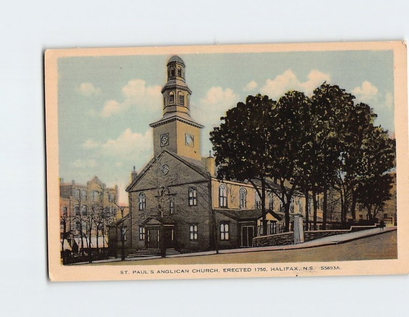 Postcard St. Paul's Anglican Church, Halifax, Canada