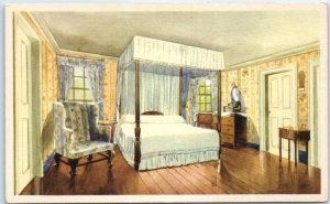 Postcard - General Washington's Bed Chamber - Mount Vernon, Virginia