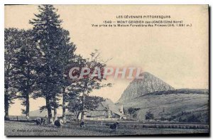 Old Postcard Cevennes Picturesque Mont Gerbier of Reeds (North Coast) View fr...